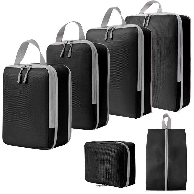 Compression Travel Storage Set: Washable Organizer for Cosmetics, Shoes, and Clothes
