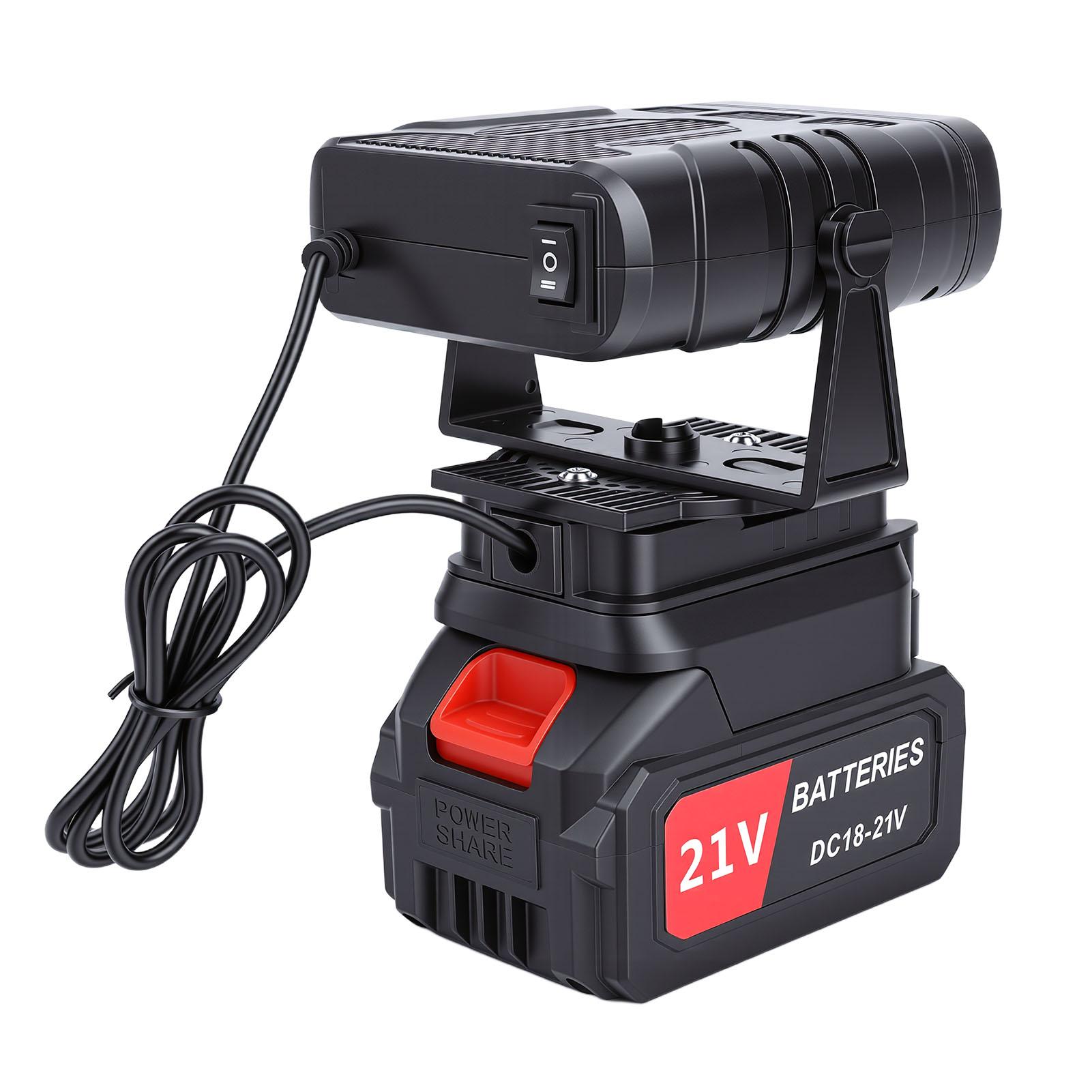 

Electric Space Heater Car Defogger Rechargeable Battery Powered Thermostat Heater 2 Levels Dual USB Ports Indoor Outdoor Use