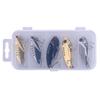 5Pcs 5.5CM/11G VIB Fishing Lure Sharp Hook Realistic 3D Eyes Seawater Freshwater Artificial Metal Hard Bait Outdoor Fishing Accessories