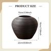 Vase for Flower Arrangements, Decorative Rustic Ceramic The Dining Table