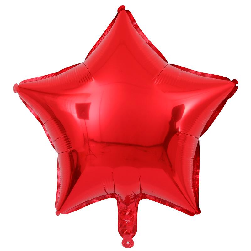 18" Heart and Star Foil Balloons for Weddings and Birthdays