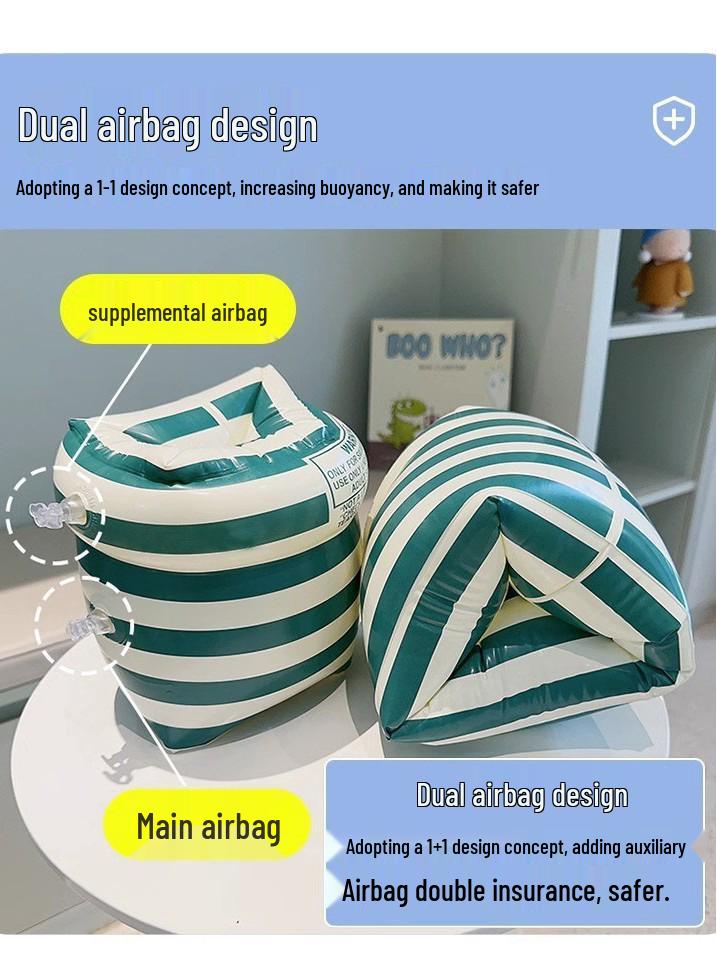 Thickened Double Airbag Swimming Armbands for Adults and Kids