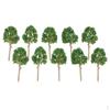 10 Stück Bäume Eisenbahnen Architektur Landschaft DIY Feengarten