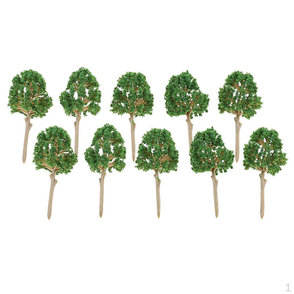 10 Stück Bäume Eisenbahnen Architektur Landschaft DIY Feengarten