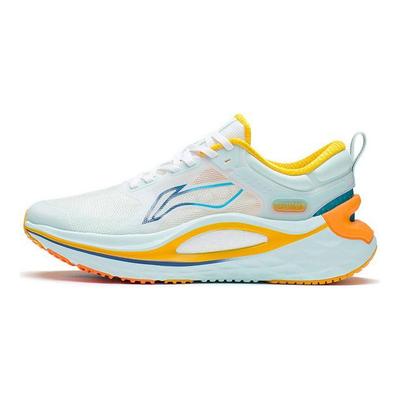 Li Ning Fierce Steed Chaussures de Course Durables Respirantes Coupe Basse Homme Baskets Blanc Bleu ARZS001-8