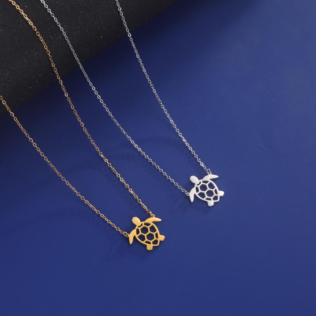 Cazador Animal Necklace for Men Women Stainless Steel Turtle Pendant Necklace Jewelry Gift Trend 2025 Birthday Gift Wholesale