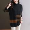 Pullover für Damen Herbst Winter Verdickter Pullover Warm Gestrickt Dehnbar Langarm Oversize Jumper Oberteile