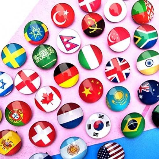 Map P, 291Pcs Flags P of The World Map Pin Board, Decorative Push P for Cork Board, Travel Map