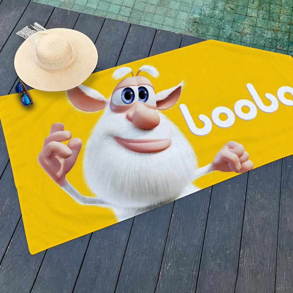 Funny Cartoon B-Booba Towel For Beaches Yoga Studios Gyms Hot Springs Swimming Pools And Picnics