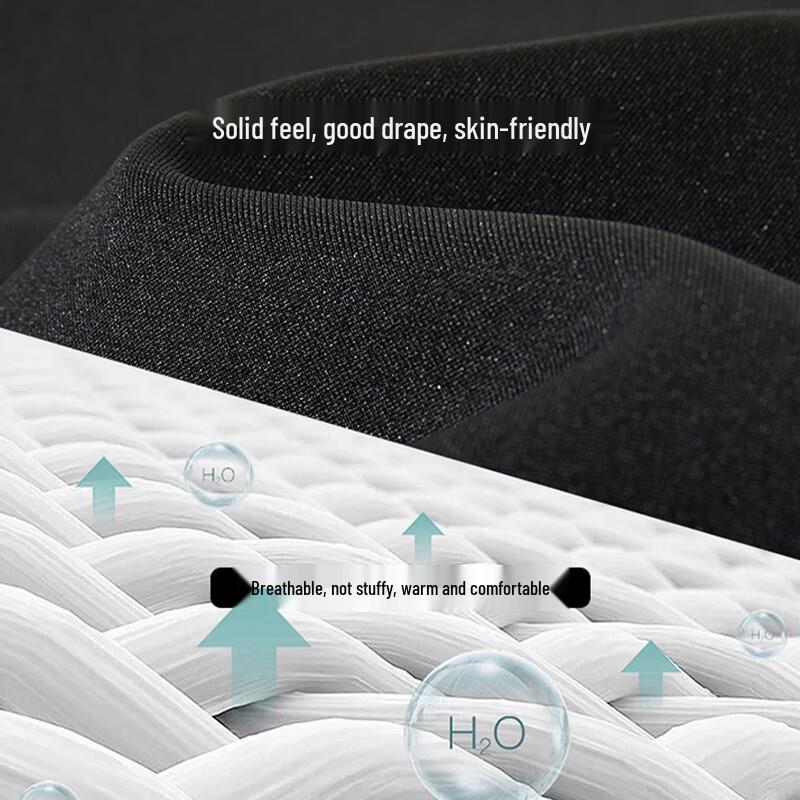 ROMON Men's Autumn/Winter Wrinkle-Resistant Business Casual Straight-Leg Trousers