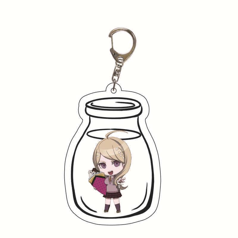 Danganronpa Monokuma, Makoto Naegi & Junko Enoshima Acrylic Keychain Charm Figure