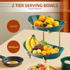 Fruit Bowl for Kitchen Counter 3 Tier Acrylic Fruit Basket with Serving Bowls and Metal Stand Tiered Serving Bowls for Fruit Vegetable Storage Snack C