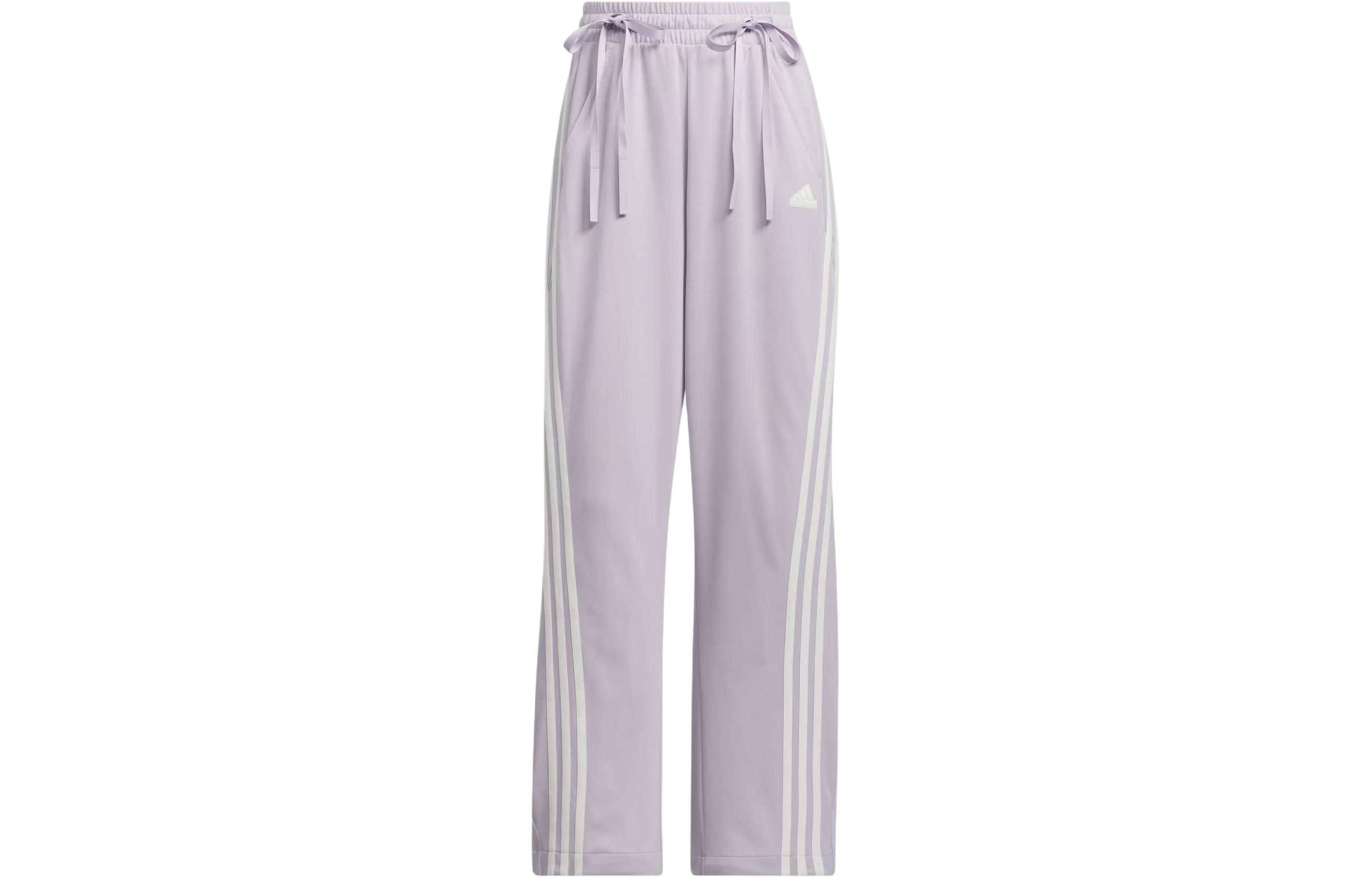 Adidas Dance Interlock Joggers Knitted Sweatpants Women s Silver Purple JI9782 XXL