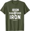 Iron Sharpens Iron Proverbs 27.17 Christian Sword Design T-Shirt