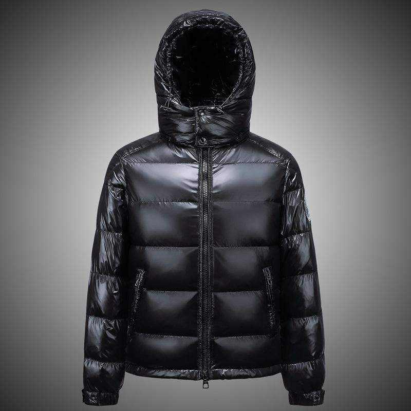 90% Down jacket warm autumn and winter hooded jacket warm jacket fashion men's gray duck down