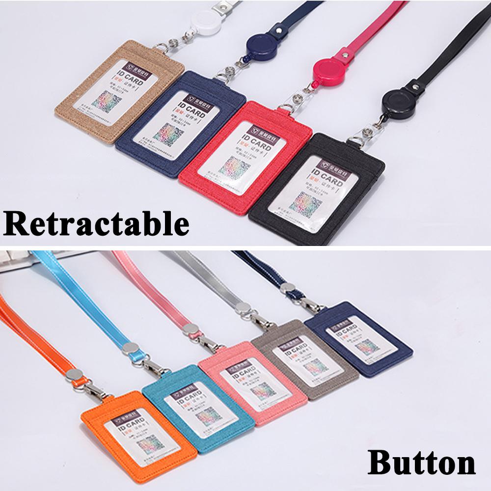 Lanyards Business Wallet ID Badge Holder Strap Card holder Credit Card Holder Protect Cover Bag