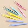 2pcs, stainless steel tweezers, color tweezers, Guka tweezers
