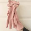 Plush Women Anti-cold Mittens Bow Thickened Suede Gloves Gift Windproof Finger Mittens  Autumn