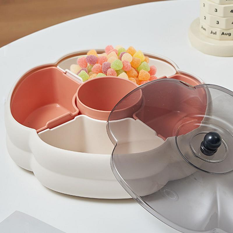 Snack Platter Divided Serving Platter Kitchen Decor Divided Serving Bowls 5 Compartments Removable Dishes for Home Business