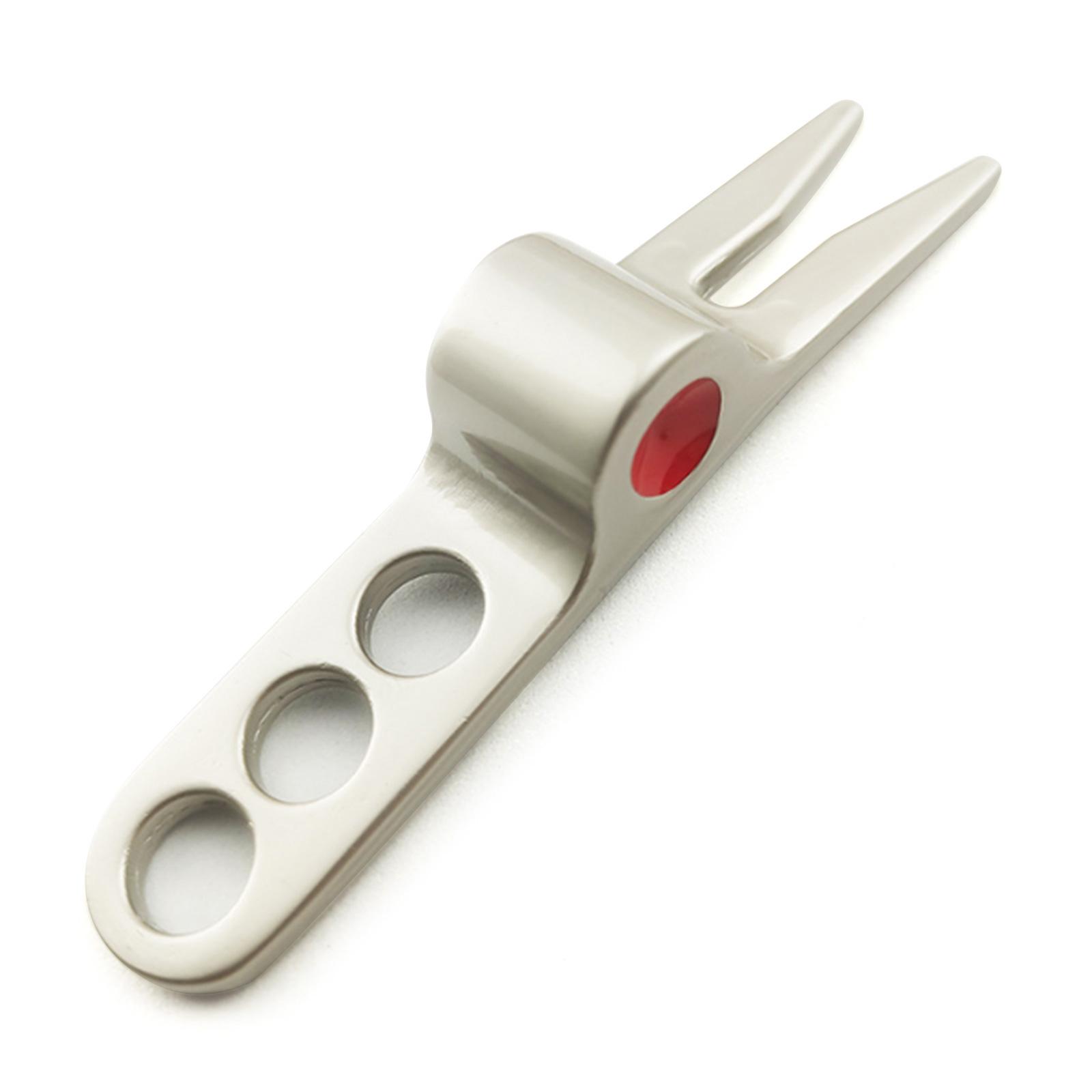 

Инструмент для ремонта дерна для гольфа, вилы из цинкового сплава, инструмент для ухода за газоном, очиститель канавок для вилки на паттинг-грине, аксессуары для гольфа, прочные серебряный