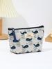 Multifunctional 3D Linen Makeup & Coin Bag with Large Capacity
