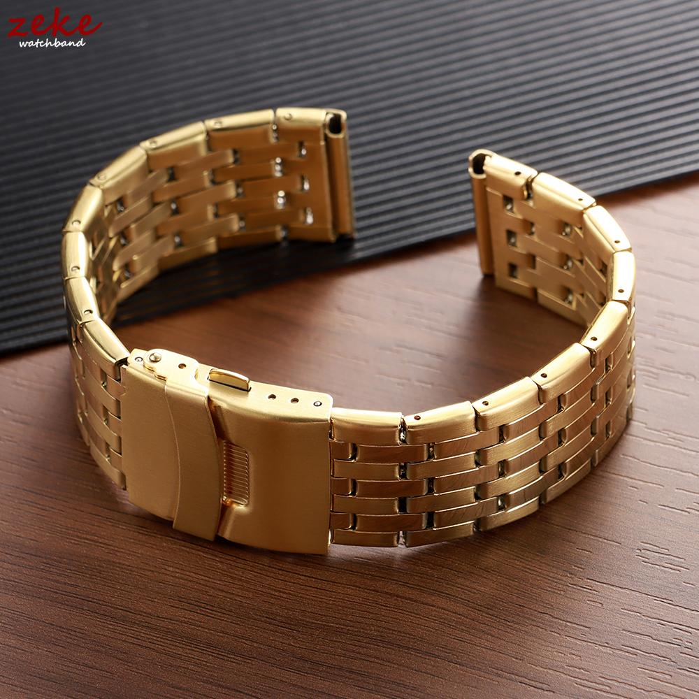 Cinturino Orologio Acciaio Inossidabile 20mm 22mm Braccialetto Orologio con Fibbia Pieghevole in Metallo per Omega Business Cinturino di Ricambio a Rilascio Rapido
