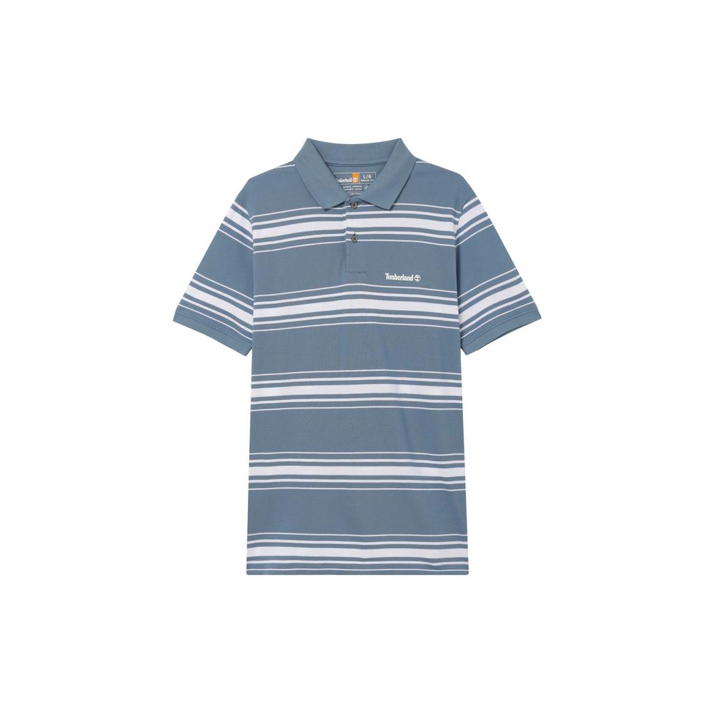 Timberland Striped Pullover Polo Shirt Men Tops Navy-Blue A65PN-DK1