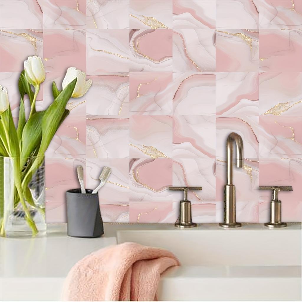 10 sztuk samoprzylepne zdejmowane naklejki z imitacją pcv na kafelki luksusowe marmurowe wodoodporne naklejki ścienne do pokoju przedszkole przedszkole salon