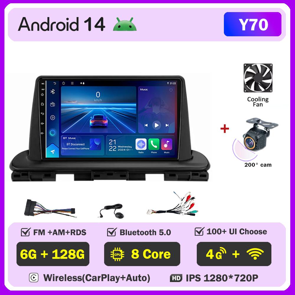 For Kia Cerato 4 IV Forte 2018 2019 2020 2021 Car Radio Player Car Carplay Screen Autoradio Mirror Link Car Intelligent Systems