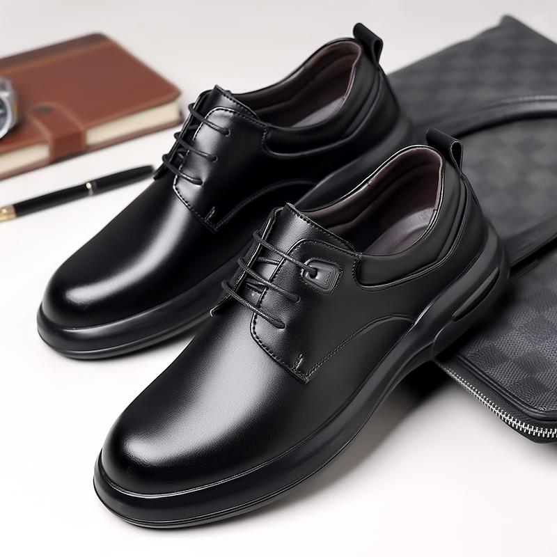 Fashion Fashion Men Casual Leather Shoes Luxury  Comfort  Men Brand Men's Wedding Party Office Shoes Lace-up Outdoor Walking Shoes
