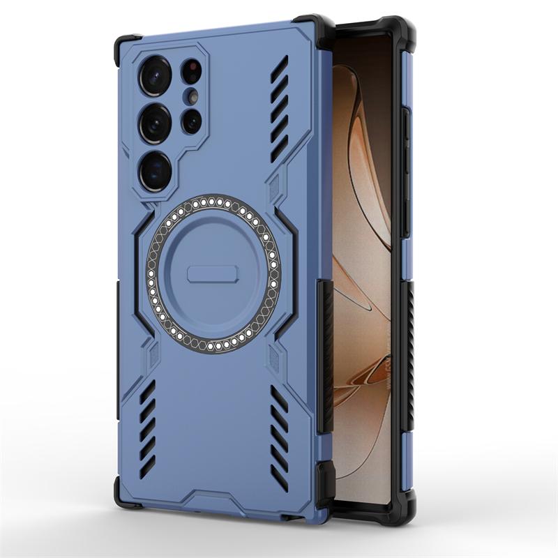 For Samsung Galaxy S22 Ultra Case Samsung S22 Ultra 5G Magnetic Adsorption Wireless Charge Back Cover For Samsung S22 Ultra Case