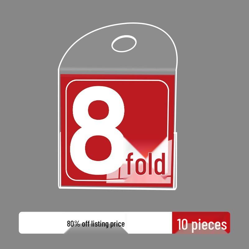 Promotional Clothing Store Hang Tag: Price, Discount, Recommended Label for Shelf Display