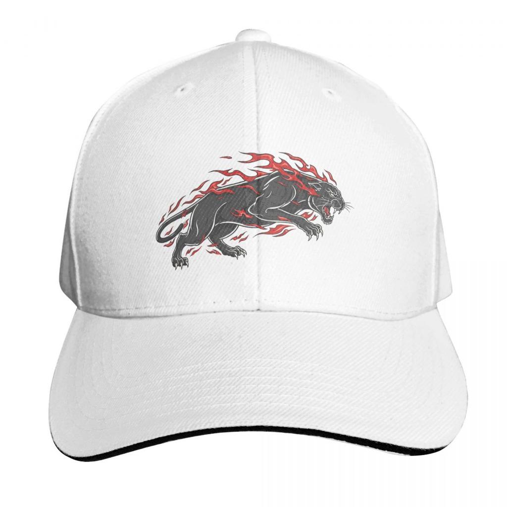 Fiery Panther Flaming Beast Cap Fashion Casual Baseball Caps Adjustable Hat Hip Hop Summer Unisex Baseball Hats Polychromatic