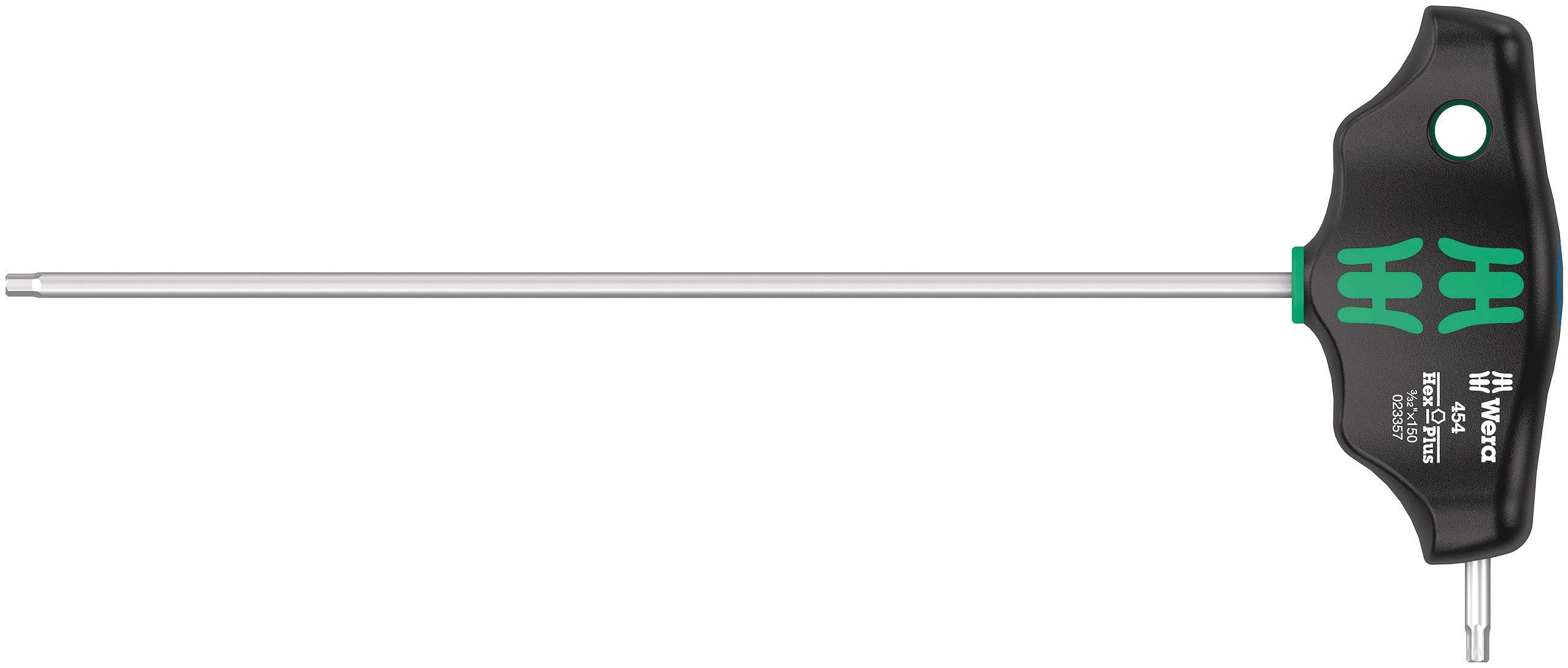 

WERA Hex Phillips 150mm Shaft 023357 Screwdriver, T-Handle, 3/32-inch Hex, Length,