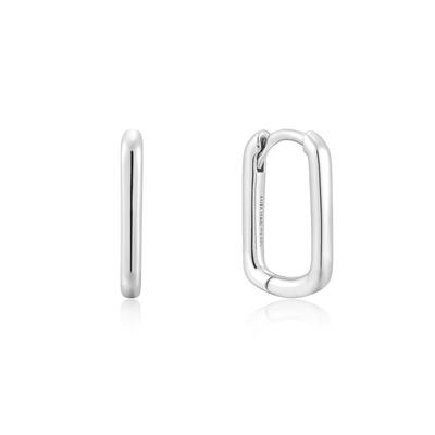 [Ina Kyung Lee's Worn] Large Oval 925 Silver Hoop Ring Earrings E059-08H