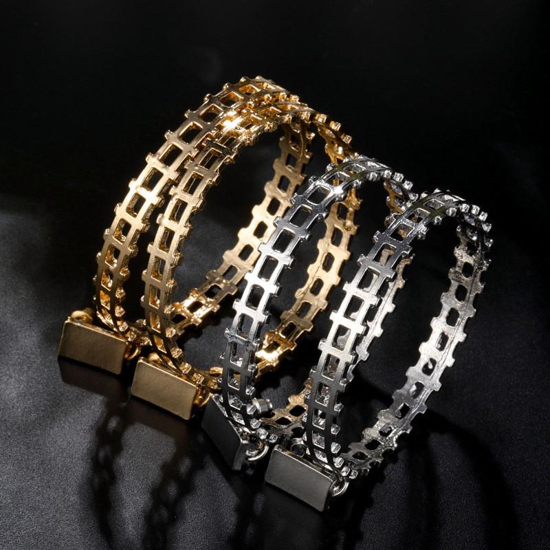 Plated Gold Stylish Geometric Earrings Trendy Street Style Jewelry Musthave