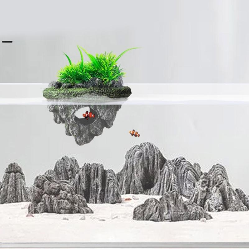 Landscape Hallowed Cave Hideouts Fish Tanks Decorations for Aquariums Terrarium Shrimp Caverns Stone Ornaments