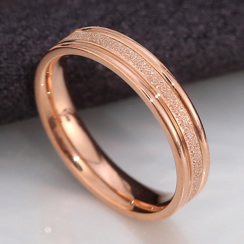 Titanium Steel Ring Hypoallergenic Simple Polished 18k Stainless Steel Pinky Ring Fashion Jewelry