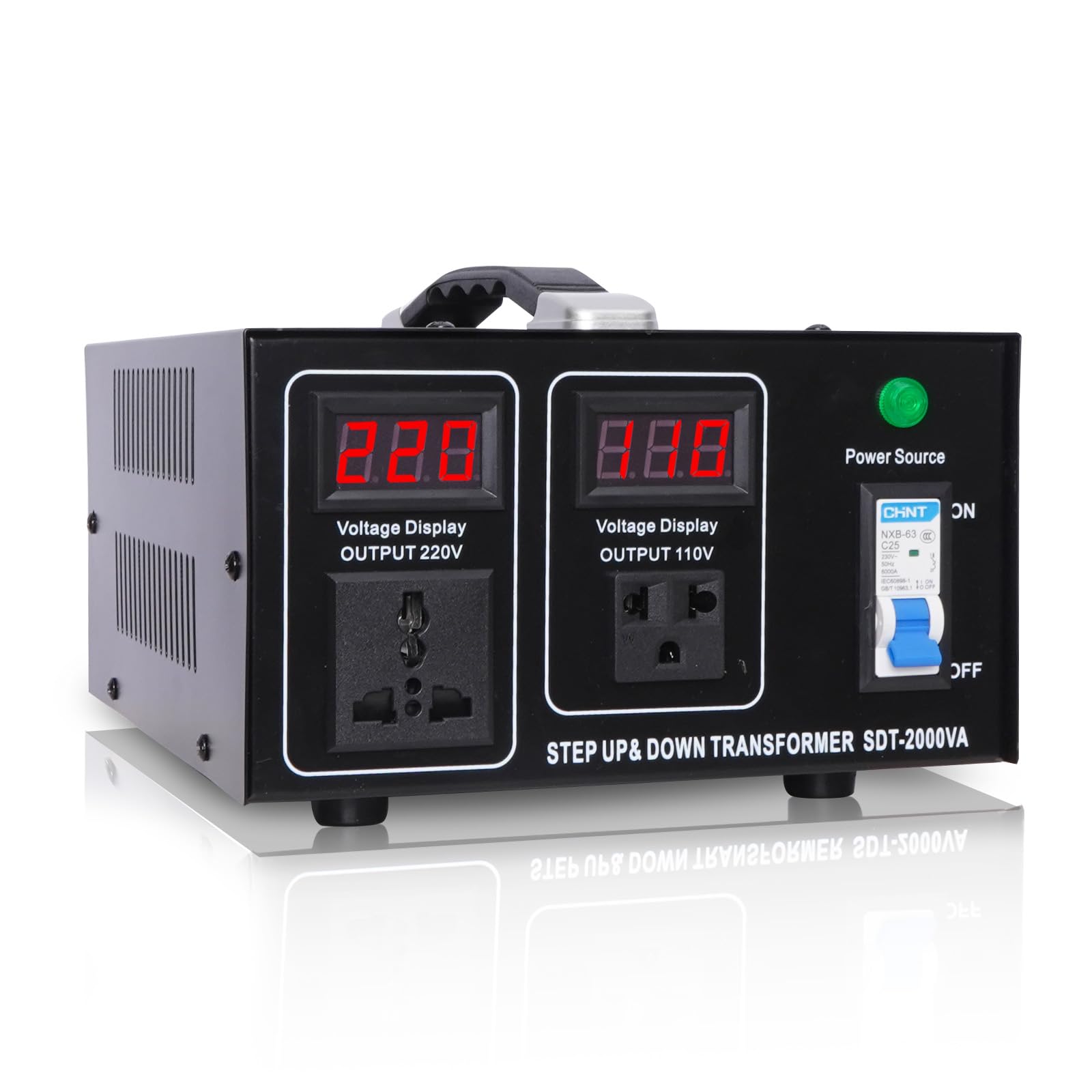 

KLD 2000VA Transformer 100V 220V Up Transformer Down Transformer Automatic voltage switching Transformer for both domestic and overseas use type Free
