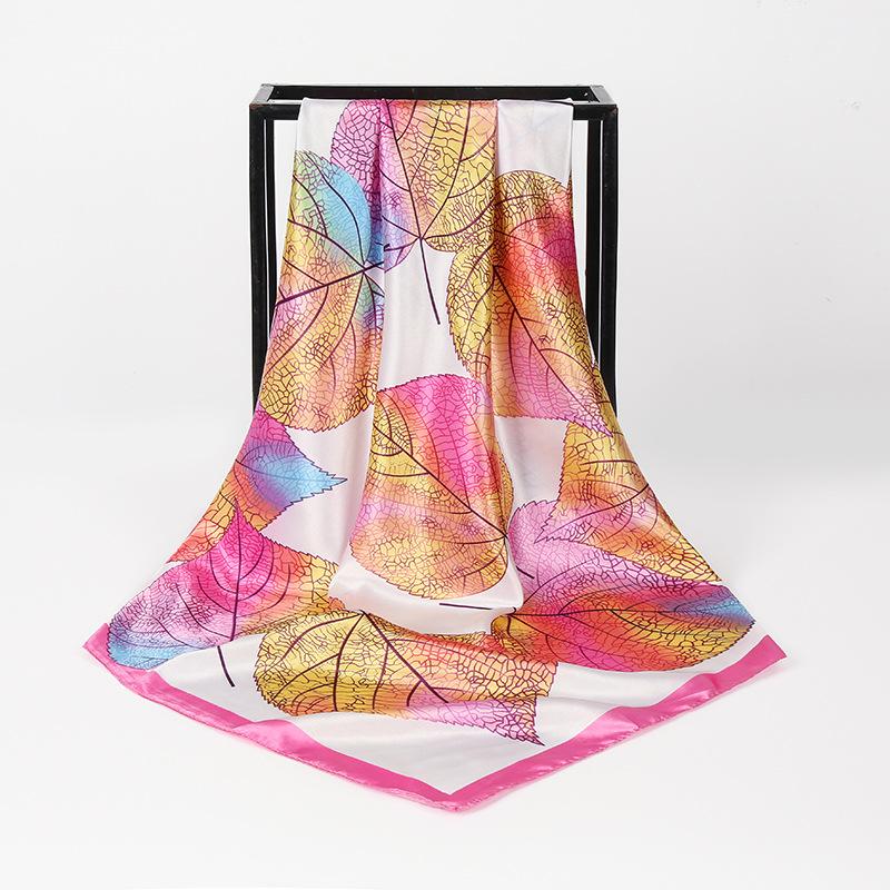90 Large Square Scarves, Silk Scarves, Women'S Imitation Silk Fashion Shirts, Small Square Scarves, Mother Scarves.