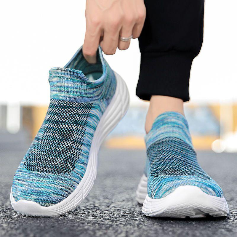 Fashion Tennis Deals Men's Casual Sneakers Cushioned Insole On Clearance Miked Colour Lightweight Walking Simple Wide Male Sports Shoes