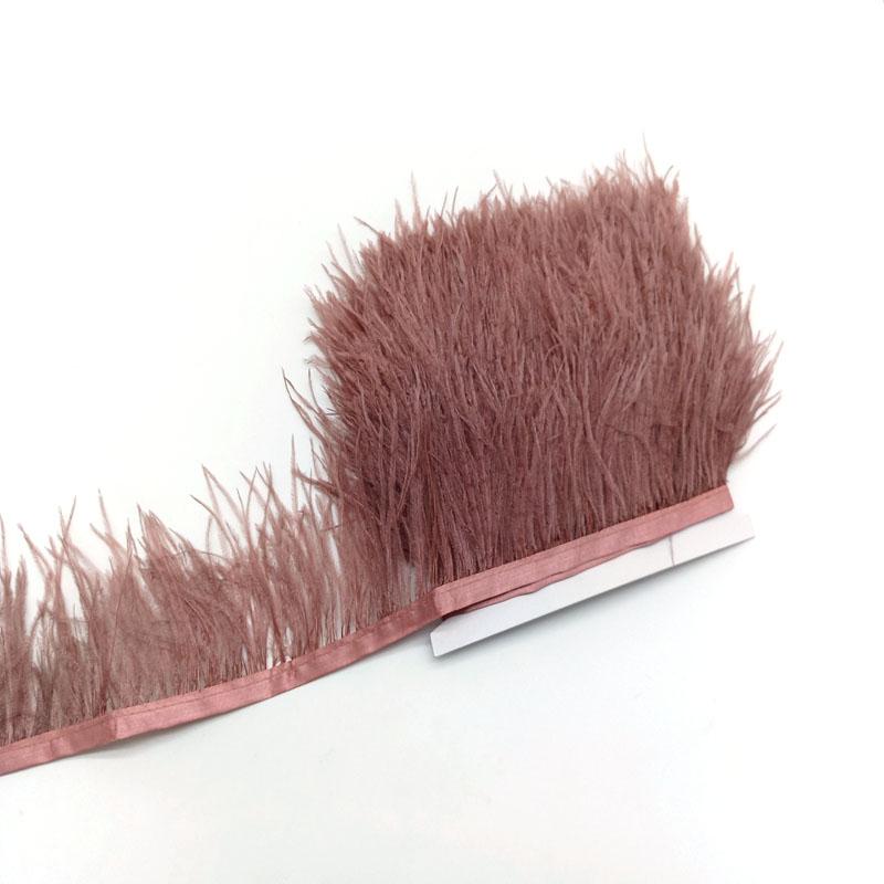 10Yard Ostrich Feathers Trim For Needlework Decorative Ribbon Sewing Fringes Clothes Wedding Dress Diy Supplies Crafts
