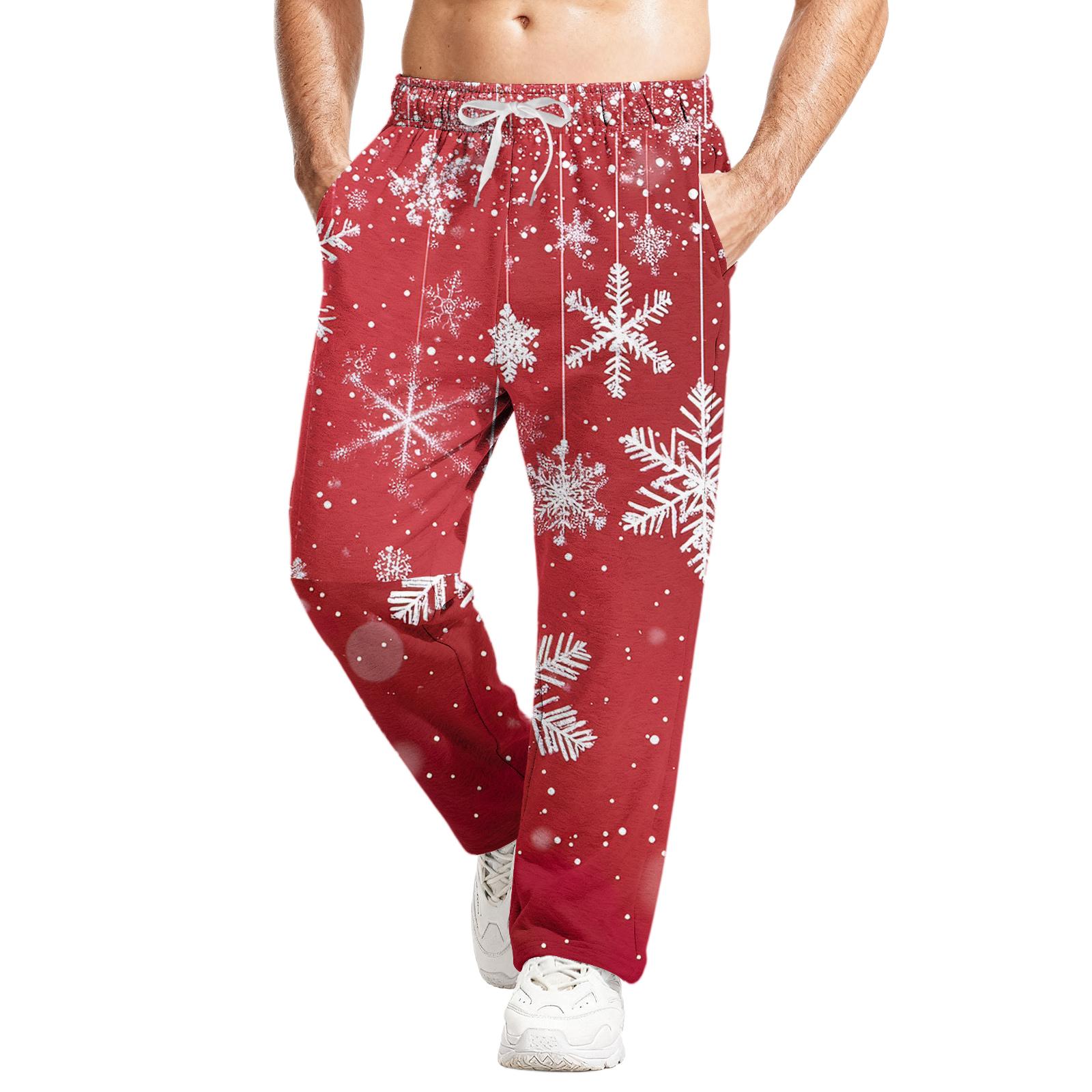 

Мужские повседневные спортивные штаны свободного кроя с эластичным поясом и кулиской, штаны для йоги XL винный