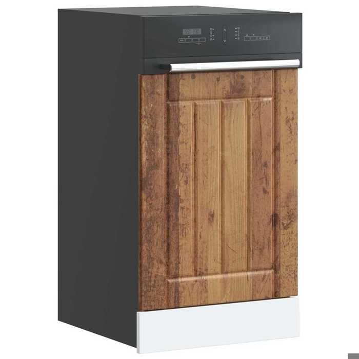 VidaXL Panneau de lave-vaisselle Lucca vieux bois bois d'ingénierie, panneau avant de lave-vaisselle, panneau, panneau de 853895