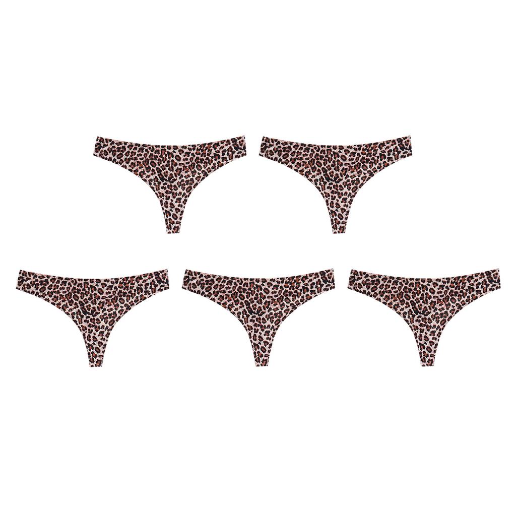 3PCS Women's Fashion Basic Elastic Comfortable Sexy Leopard Print Underwear