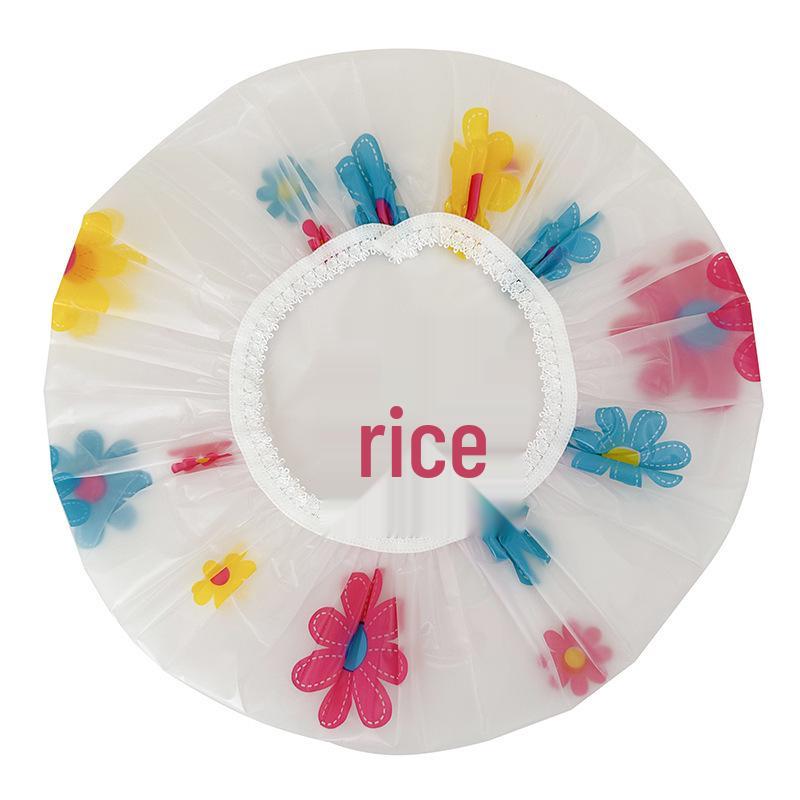 Reusable Waterproof Elastic Shower Cap for Women - Spa & Salon Hair Protection