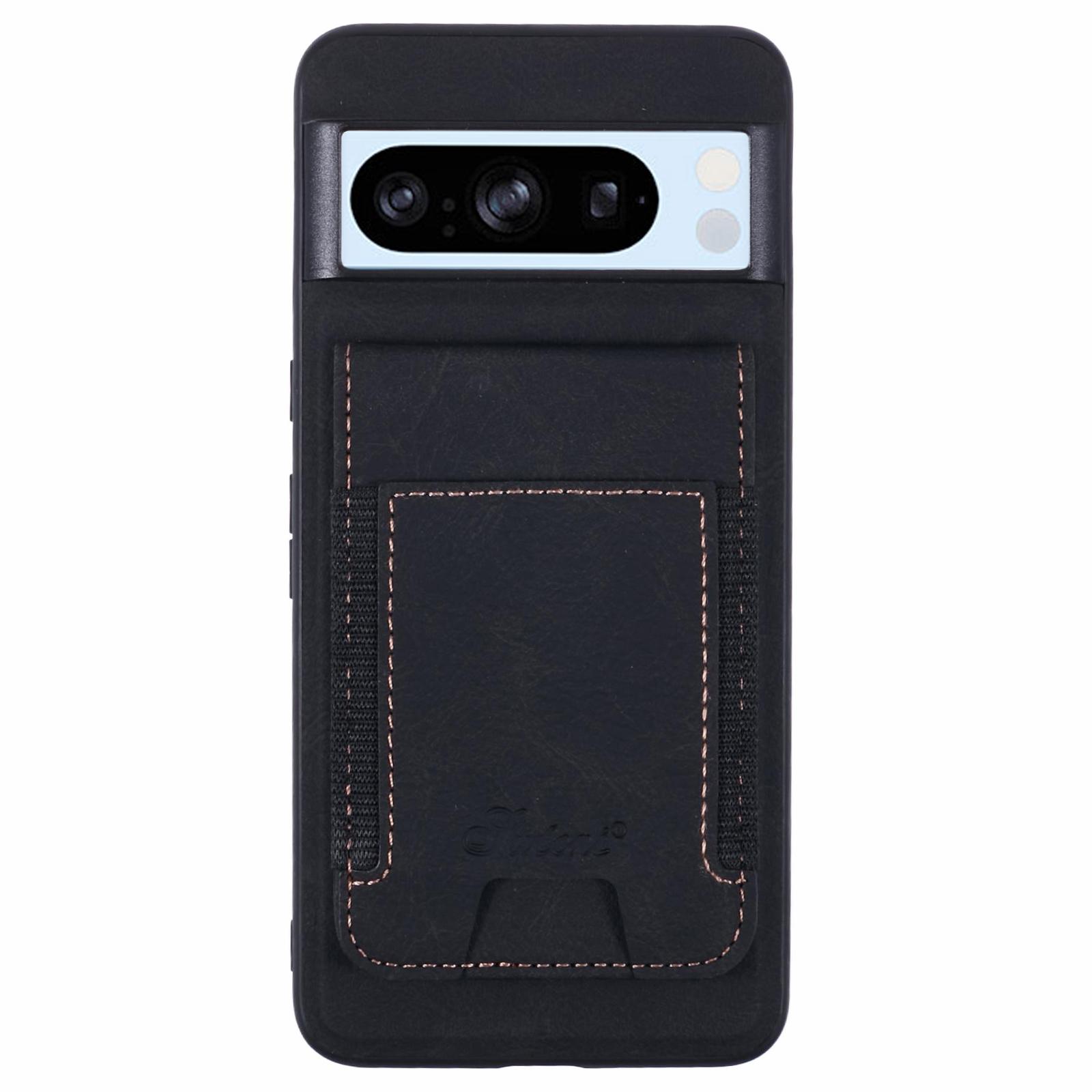 

SUTENI H17 Для Google Pixel 8 Pro Магнітний Чохол Зі Слотами для Карт PU+TPU Підставка Кришка для Телефона C