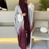 Verlaufend Glänzender Sommer Abaya Cardigan Robe 2025 - Lange Modische Überwurf Oberbekleidung