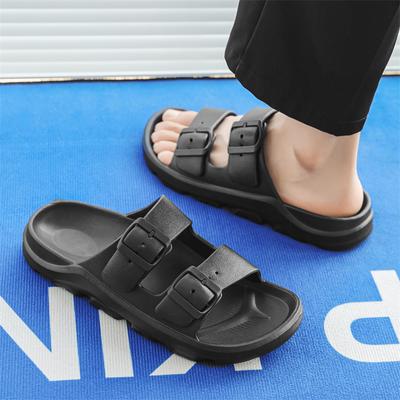 Mode 2024 Strand Sommer Schuhe Herren Hausschuhe Mode Reinschlüpf-Scheiße-Hausschuhe für Herren Haus Sandalen Dicke Sohle Weiche EVA Damen Sandalen