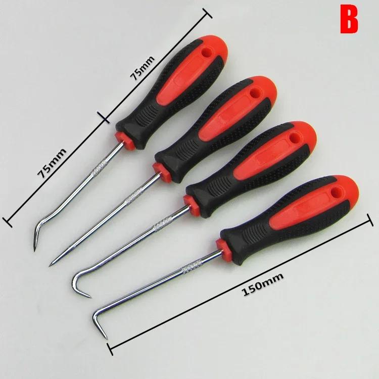 4Pcs/set Portable Pick and Car Hook Oil O Ring Seal Remover Auto Disassembly Accessories Pick Set Craft Hand Removal Tool
